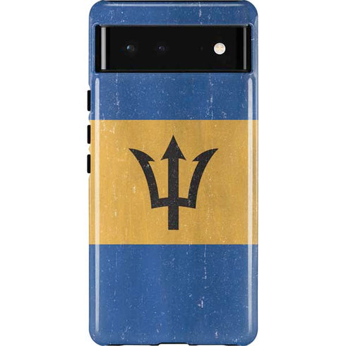 Barbados Flag Distressed Google Pixel 6 Case